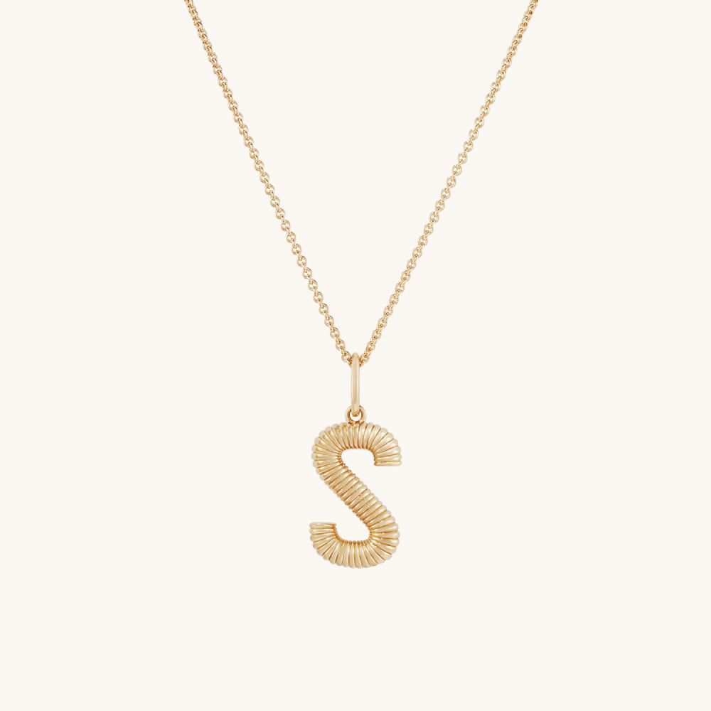 Letter Pendant Necklace