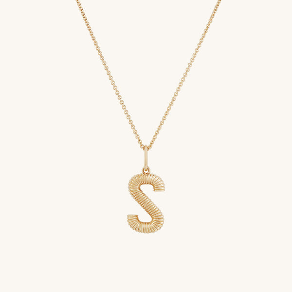 Letter Pendant Necklace